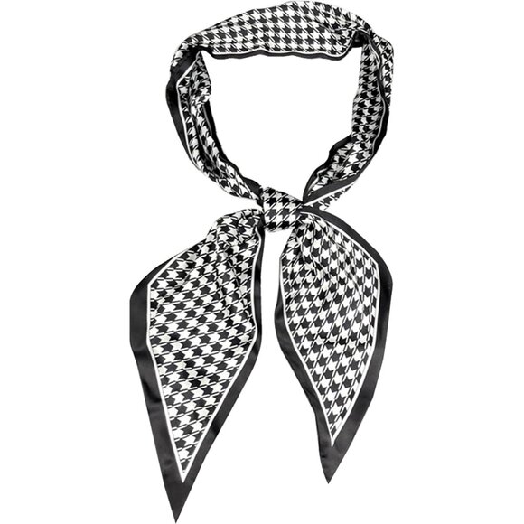 Women's Thousand Birds Fashion Oblique Angle Silk Neck Scarf Printed Scarves - Picture 1 of 7